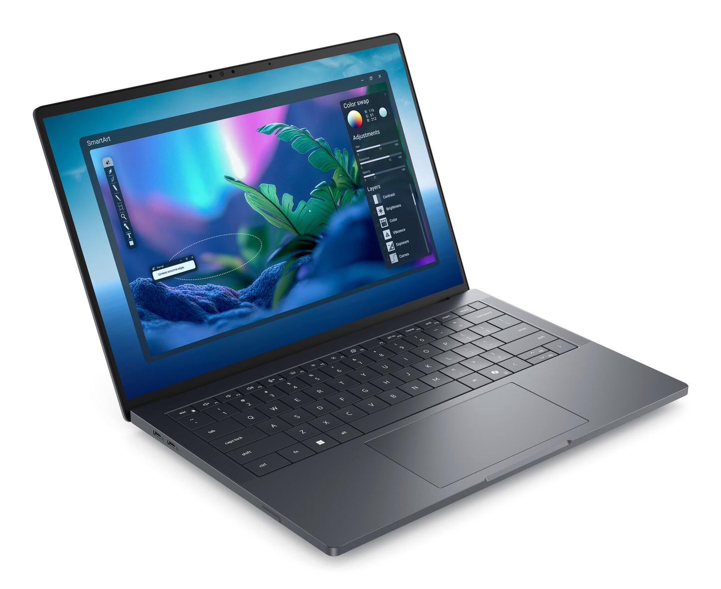 DELL Pro Max 14 Premium MA14250 Intel Core Ultra 7 265H Laptop 35.6 cm (14") Full HD+ 32 GB LPDDR5x-SDRAM 1 TB SSD NVIDIA RTX PRO 2000 Blackwell Wi-Fi 7 (802.11be) Windows 11 Pro Grey UK English