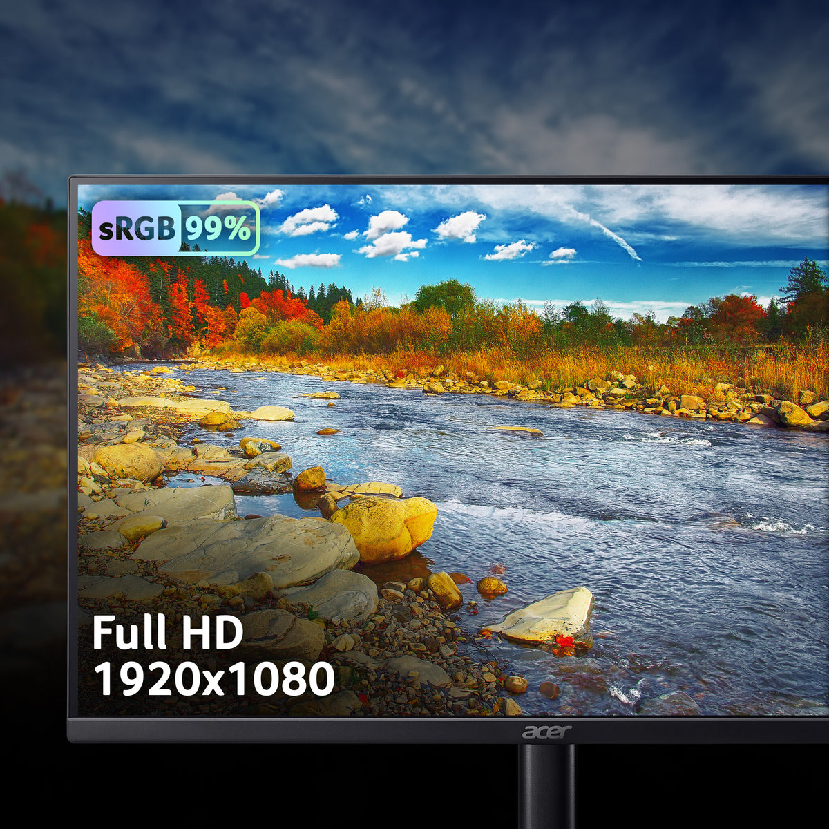 Acer KB2 KB242YP0 monitor - 23.8" Full HD (1920x1080), 144Hz, 1ms, FreeSync, Black