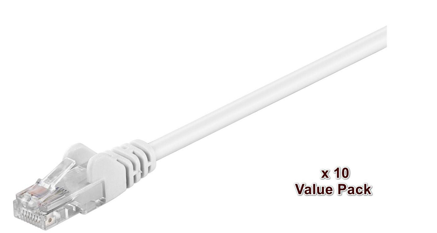 Microconnect V-UTP503WVP networking cable White 3 m Cat5e U/UTP (UTP)