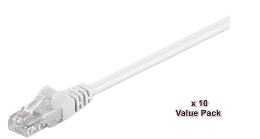 Microconnect V-UTP501WVP networking cable White 1 m Cat5e U/UTP (UTP)