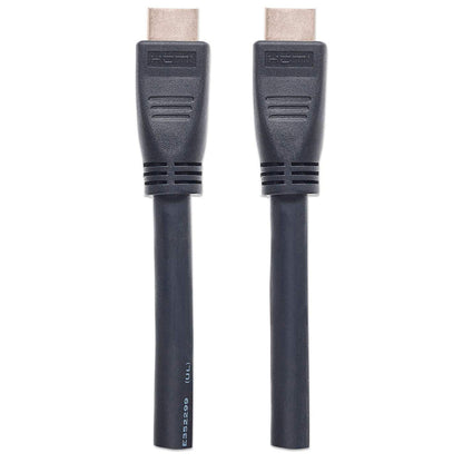 Manhattan HDMI 4K@60Hz Cable with Ethernet, CL3 In-Wall Rated, 10m, Suitable for ALL 4K & 1080p/HD Uses, Black, Premium High Speed, Lifetime Warranty, Same 4K@60Hz Performance as HD2MM10MA (CL2 Rated)
