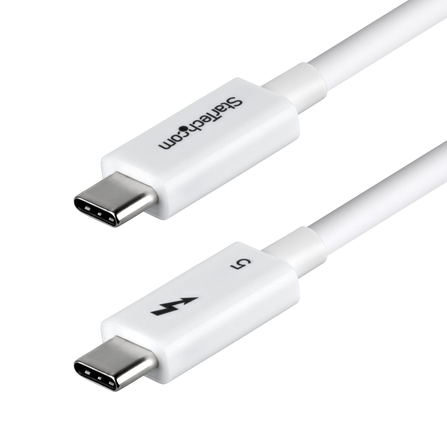 StarTech.com 2.6ft (80cm) Thunderbolt 5 Cable, 80Gbps/Up to 120Gbps, 240W PD, 8K 60Hz, Certified Thunderbolt Cable, Compatible w/Thunderbolt 4/USB4/USB-C - White