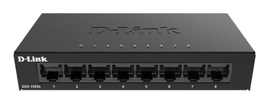 D-Link DGS-108GL 8-Port Gigabit Unmanaged Desktop Switch