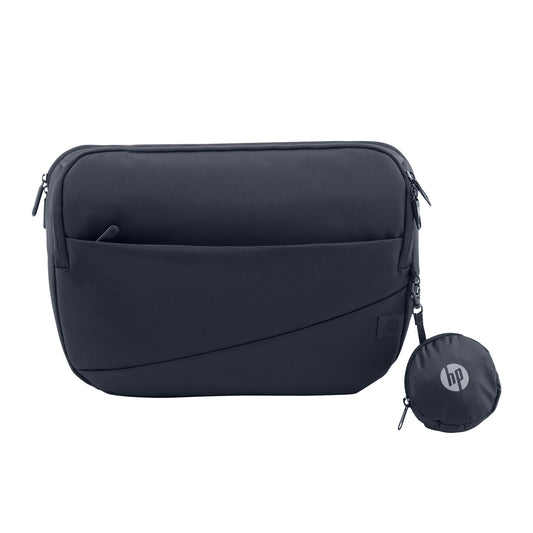 HP Creator 13.3-inch laptop sling bag, navy and yellow