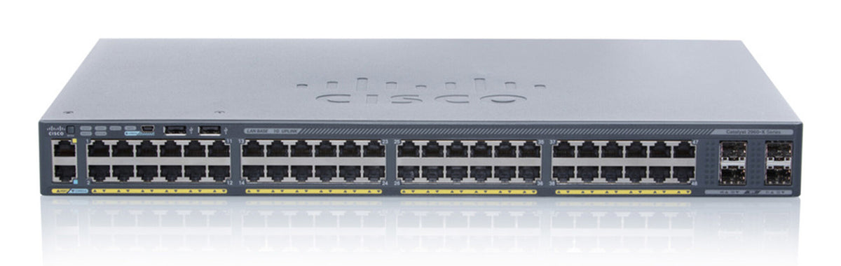 Cisco Catalyst WS-C2960X-48FPD-L Managed L2 Gigabit Ethernet (10/100/1000) Power over Ethernet (PoE) Black
