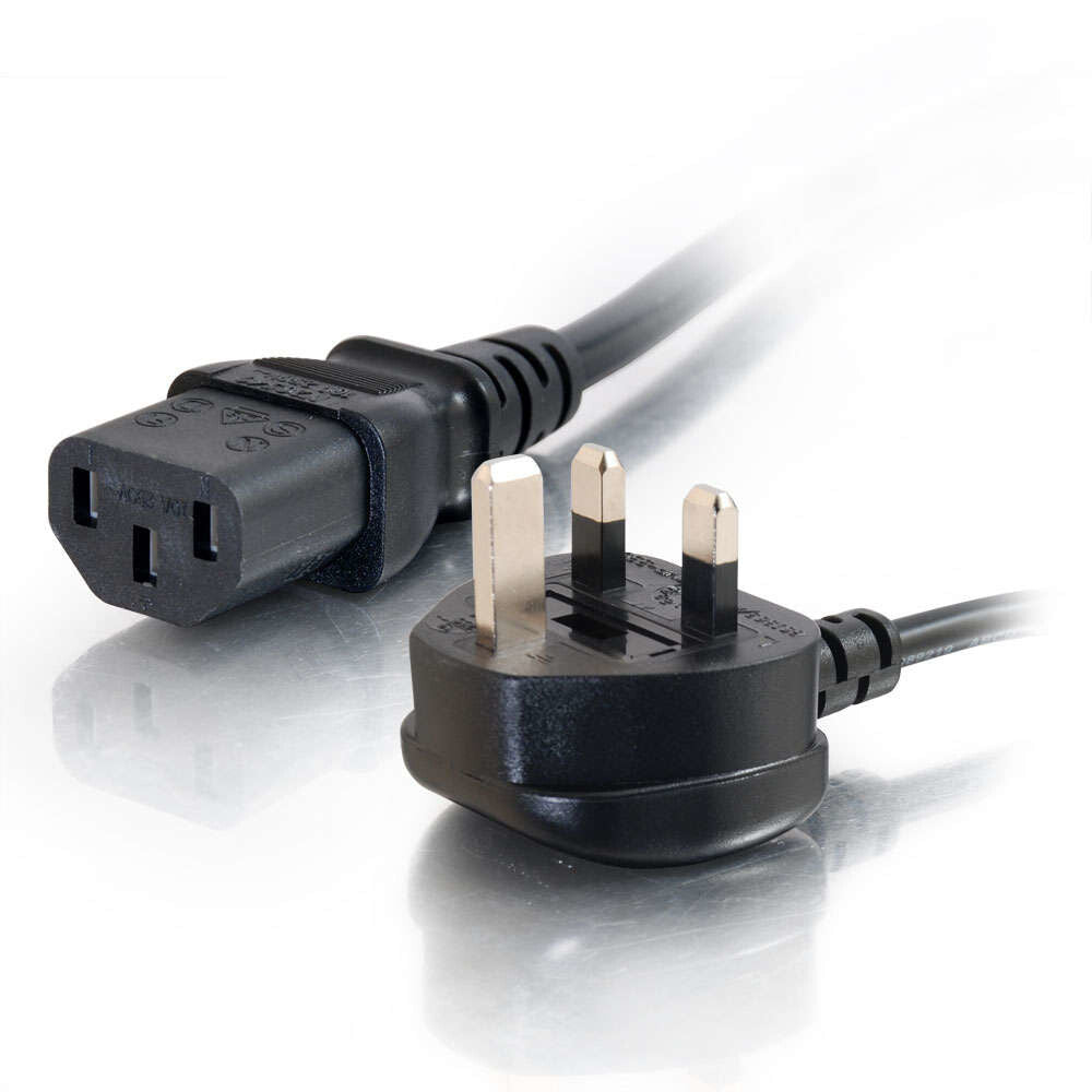 C2G 5m 18 AWG UK Power Cord (IEC320C13 to BS 1363)