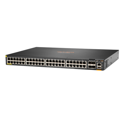 HPE Aruba Networking Aruba 6200F 48G Class4 PoE 4SFP+ 370W Managed L3 Gigabit Ethernet (10/100/1000) Power over Ethernet (PoE) 1U