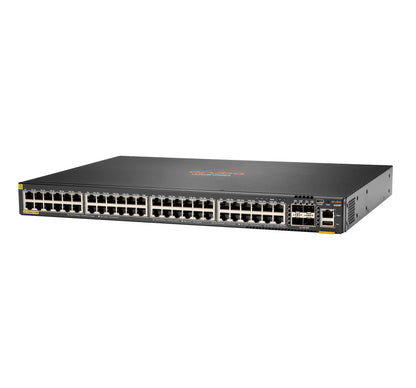 HPE Aruba Networking Aruba 6200F 48G Class4 PoE 4SFP+ 740W Managed L3 Gigabit Ethernet (10/100/1000) Power over Ethernet (PoE) 1U Black