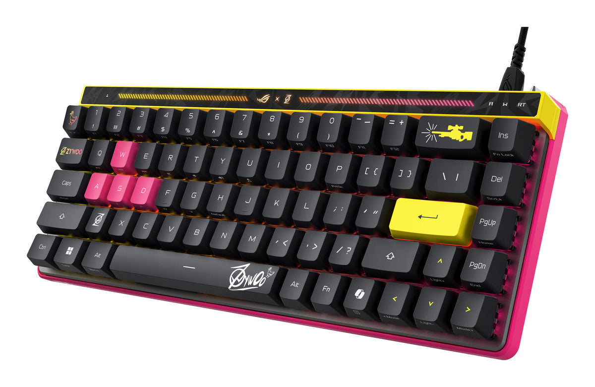 ASUS ROG Falchion Ace HFX ZywOo Edition keyboard Gaming USB QWERTY US International Black