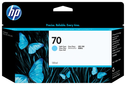 HP 70 130-ml Light Cyan Ink Cartridge