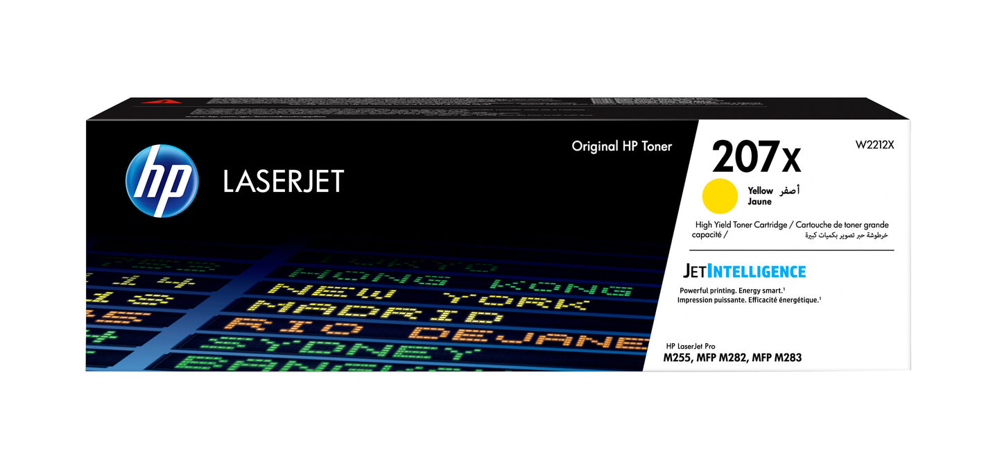 HP 207X High Yield Yellow Original LaserJet Toner Cartridge