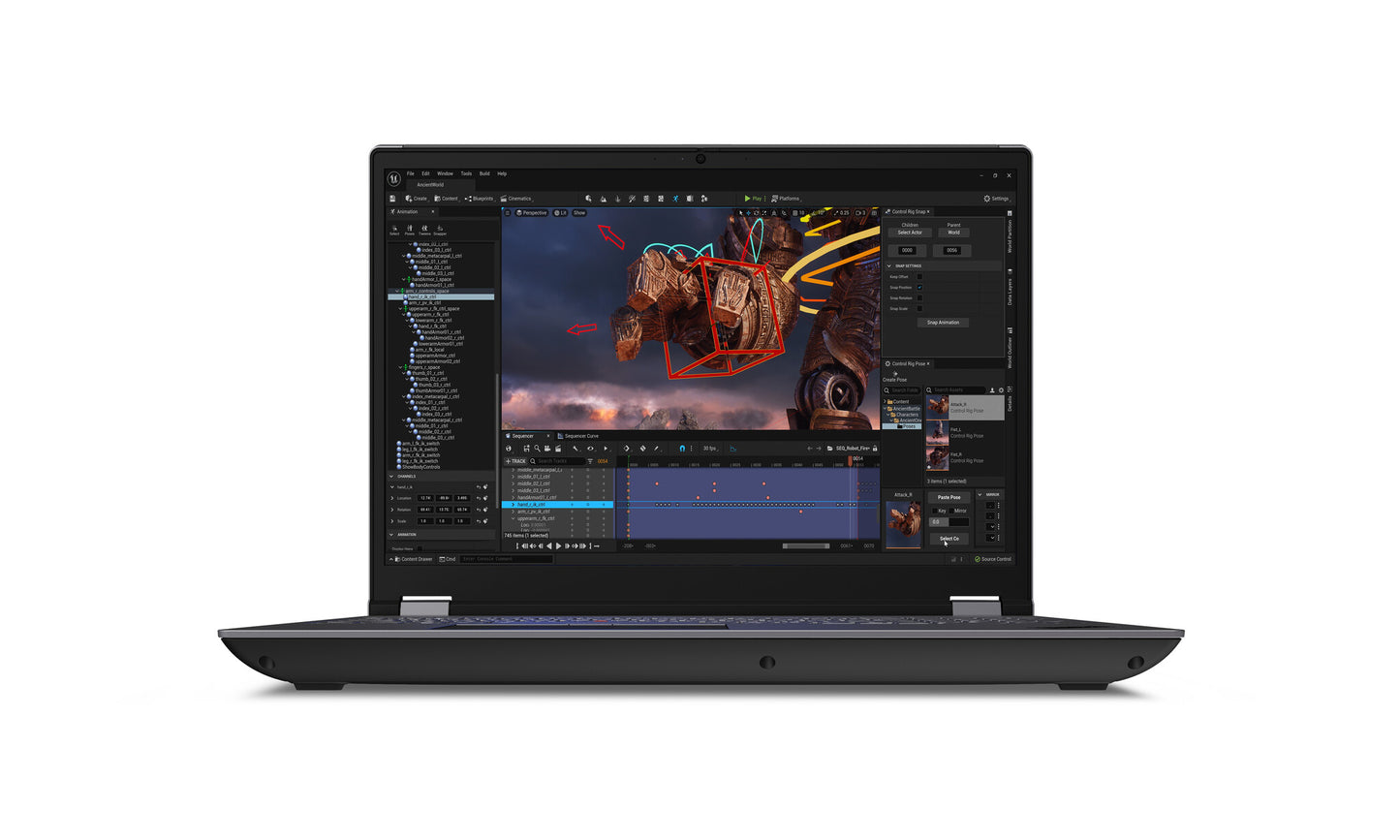 Lenovo ThinkPad P16 Intel® Core™ i7 i7-14700HX Mobile workstation 40.6 cm (16") WQXGA 32 GB DDR5-SDRAM 1 TB SSD NVIDIA RTX 2000 Ada Wi-Fi 6E (802.11ax) Windows 11 Pro Grey, Black