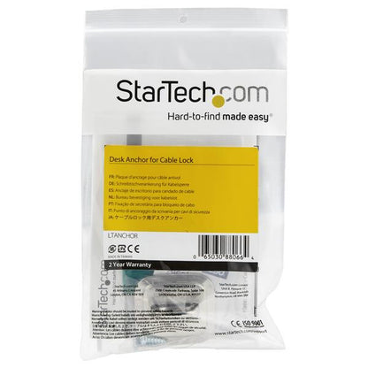 StarTech.com Laptop Cable Lock Anchor - Zinc Alloy - TAA