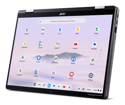 Acer Chromebook Enterprise Spin 714 CPE794-1N Intel Core Ultra 5 115U 35.6 cm (14") Touchscreen WUXGA 8 GB LPDDR5-SDRAM 256 GB SSD Wi-Fi 6E (802.11ax) ChromeOS Grey