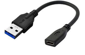 Microconnect USB3.0ACF02 USB cable USB 3.2 Gen 1 (3.1 Gen 1) 0.2 m USB A USB C Black