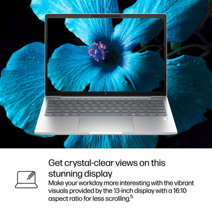 HP EliteBook 6 G1i AI PC Intel Core Ultra 5 225U Laptop 33.8 cm (13.3") WUXGA 16 GB DDR5-SDRAM 512 GB SSD Wi-Fi 6E (802.11ax) Windows 11 Pro Silver
