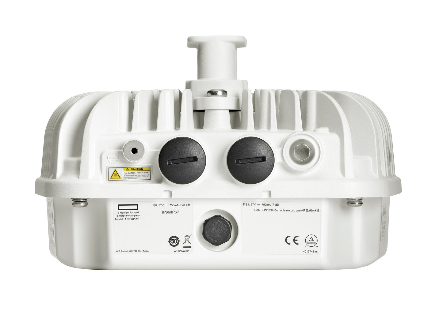 HPE Aruba Networking AP-577 (US) Dual Radio 2x2/4x4 802.11ax Integ Directional Ant Outdoor AP