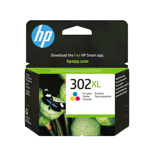 HP 302XL tri-colour high yield ink cartridge