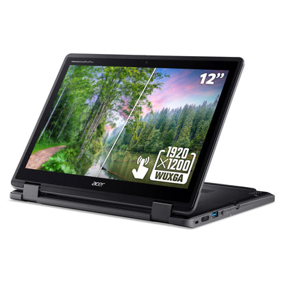 Acer TravelMate Spin B3 B3 Spin 12 convertible laptop (TMB312RN-31) - Intel N150, 8GB RAM, 256GB SSD, 12.2" WUXGA touchscreen, Windows 11