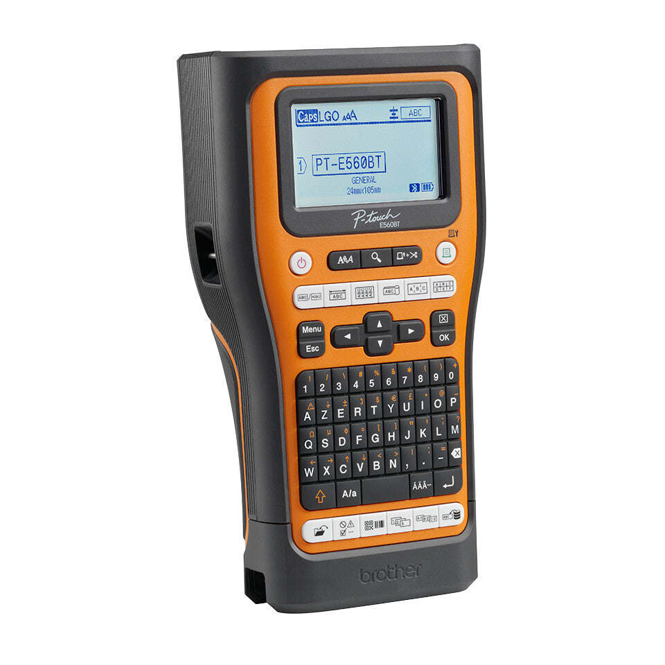 Brother PT-E560BTSP label printer Thermal transfer 180 x 180 DPI 30 mm/sec Wired & Wireless HSE/TZe Bluetooth QWERTY