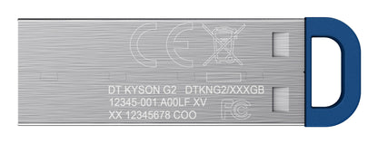 Kingston Technology DataTraveler 256GB Kyson 220MB/s Metal USB 3.2 Gen 1