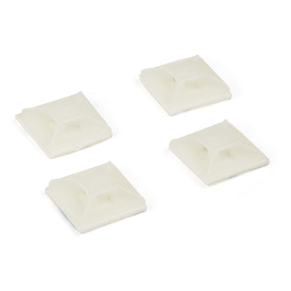 StarTech.com 100 Pack Cable Tie Mounts with Adhesive Tape for 0.13 in. (3.2 mm) Wide Ties - Nylon/Plastic Zip Tie Mounts - Electrical/Network Cable Wrap Mounts / 94V-2 Fire & UL Rated TAA