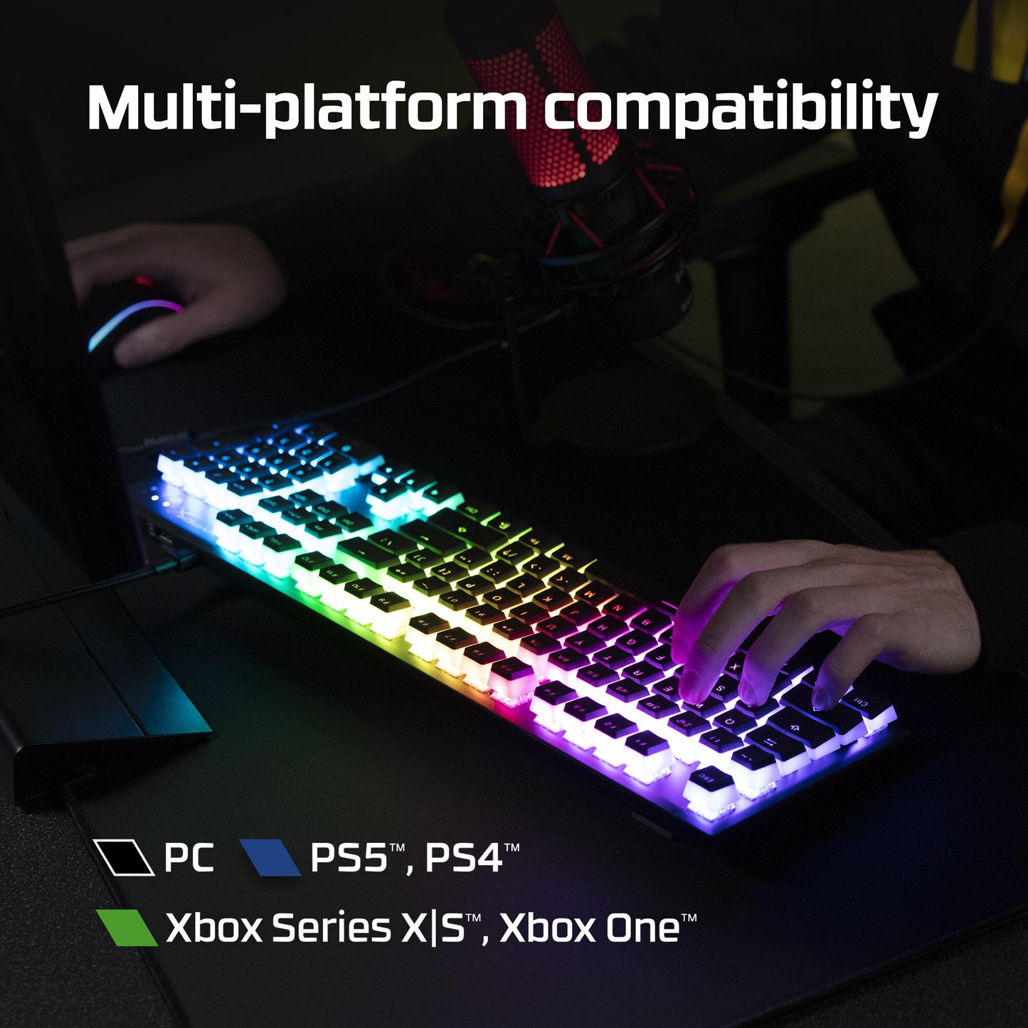 HyperX Alloy Origins - Mechanical Gaming Keyboard - HX Red (UK Layout) (HX-KB6RDX-UK)