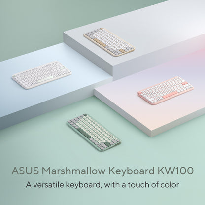 ASUS Marshmallow KW100 keyboard Home Bluetooth Beige