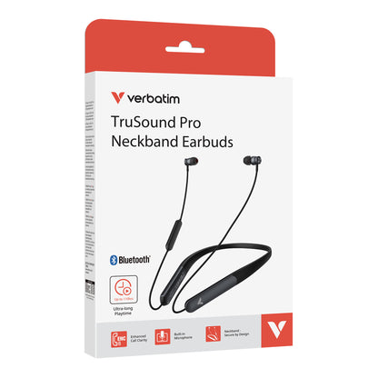Verbatim TruSound Pro Neckband Earbuds Black