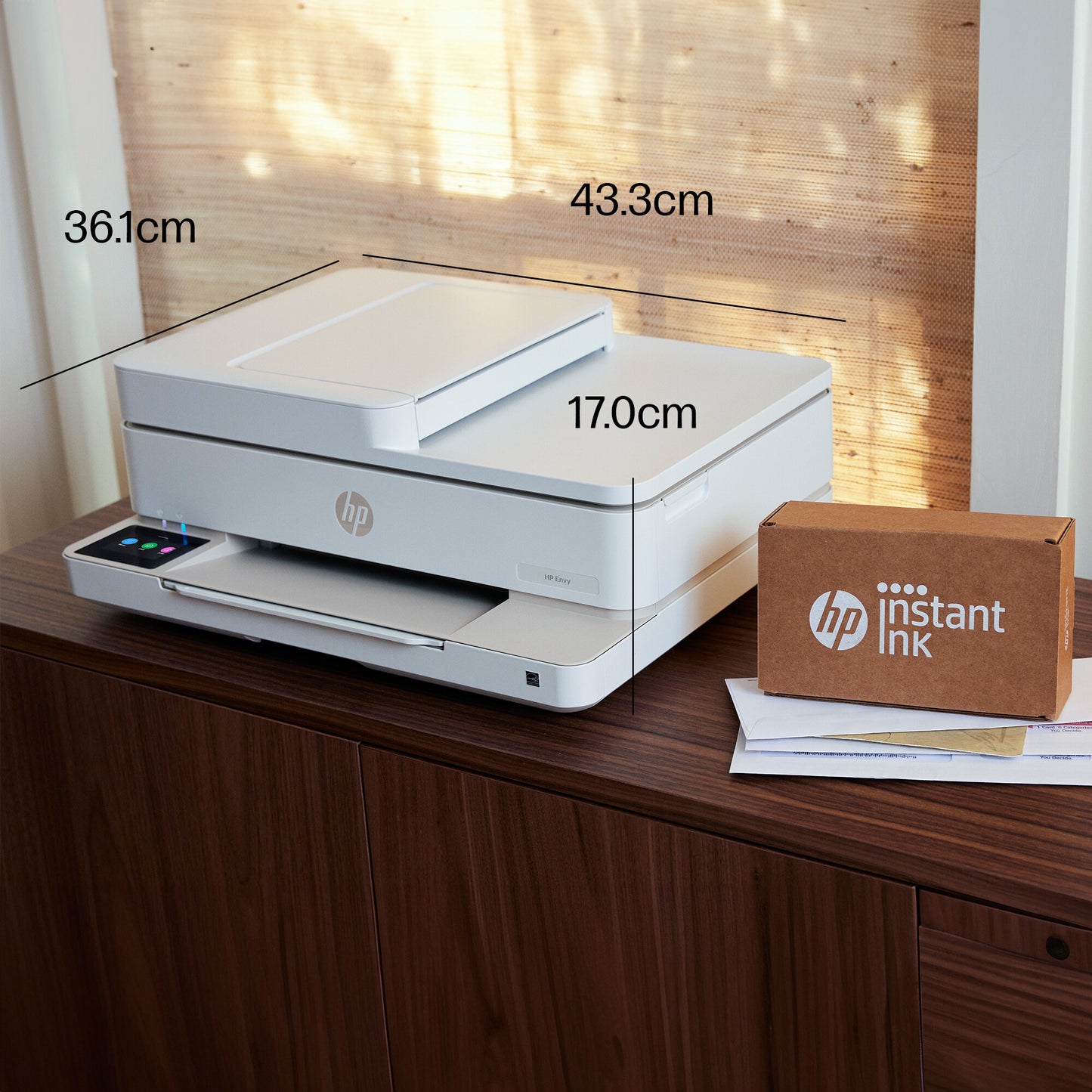 HP ENVY 6520e Wireless All-in-One Color Printer, Instant Ink; Photo printing