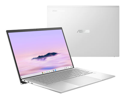 ASUS Chromebook Plus Enterprise CB54 CB5403CMA-QM0909 Intel Core Ultra 5 115U 35.6 cm (14") Touchscreen WQXGA 16 GB LPDDR5x-SDRAM 256 GB SSD Wi-Fi 6E (802.11ax) ChromeOS Silver