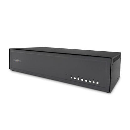StarTech.com Secure 8-Port Dual-Monitor KVM Switch, DisplayPort, 4K 60Hz, NIAP 4.0 Desktop KVM, Metal Housing, Made in the USA