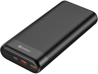 SANDBERG Powerbank 20000 PD65W+2xQC3.0 Powerbank 20000