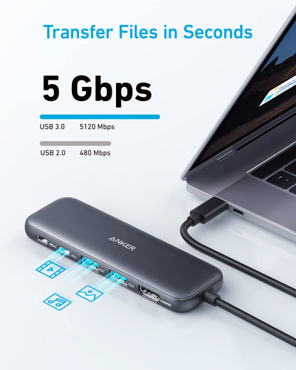 Anker 332 Wired USB 3.2 Gen 1 (3.1 Gen 1) Type-C Black