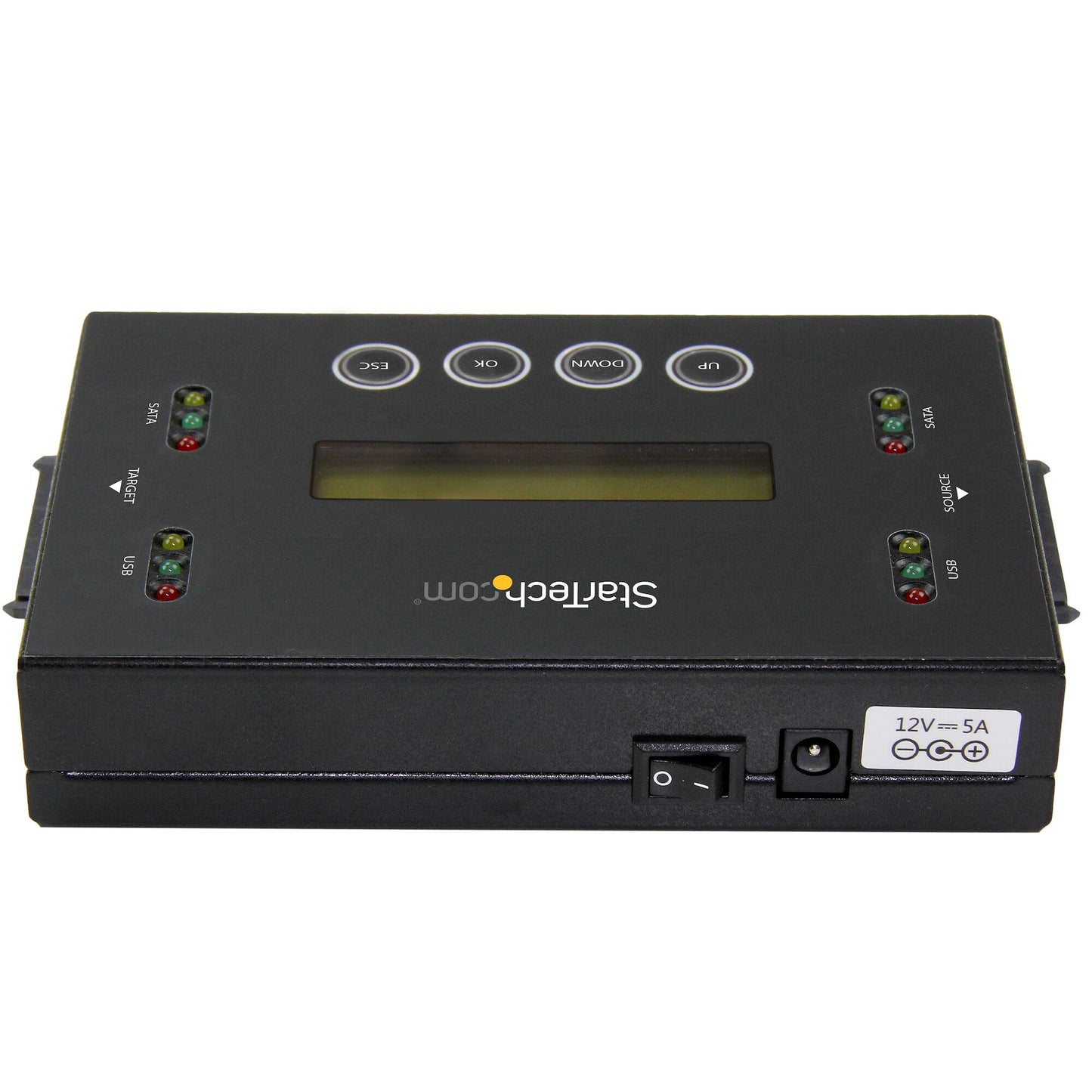 StarTech.com 1:1 Standalone Hard Drive and USB Flash Disk Duplicator and Eraser, USB Thumb Drive and SATA HDD/SSD Disk Cloner and Eraser, Hardrive Copier/Sanitizer/Wiper, LCD display, TAA