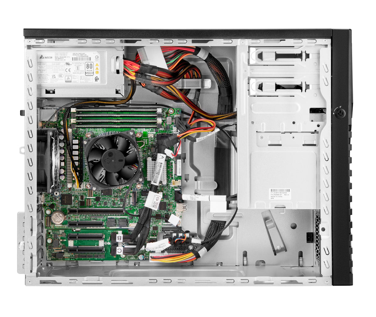 HPE ProLiant ML30 Gen11 6325P 3.5GHz 4c 1P 1x32GB-U 8SFF 2x480GB SSD 1x1000W PS EU Server