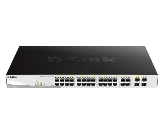D-Link 28-Port Gigabit PoE network switch, Managed, 24-port