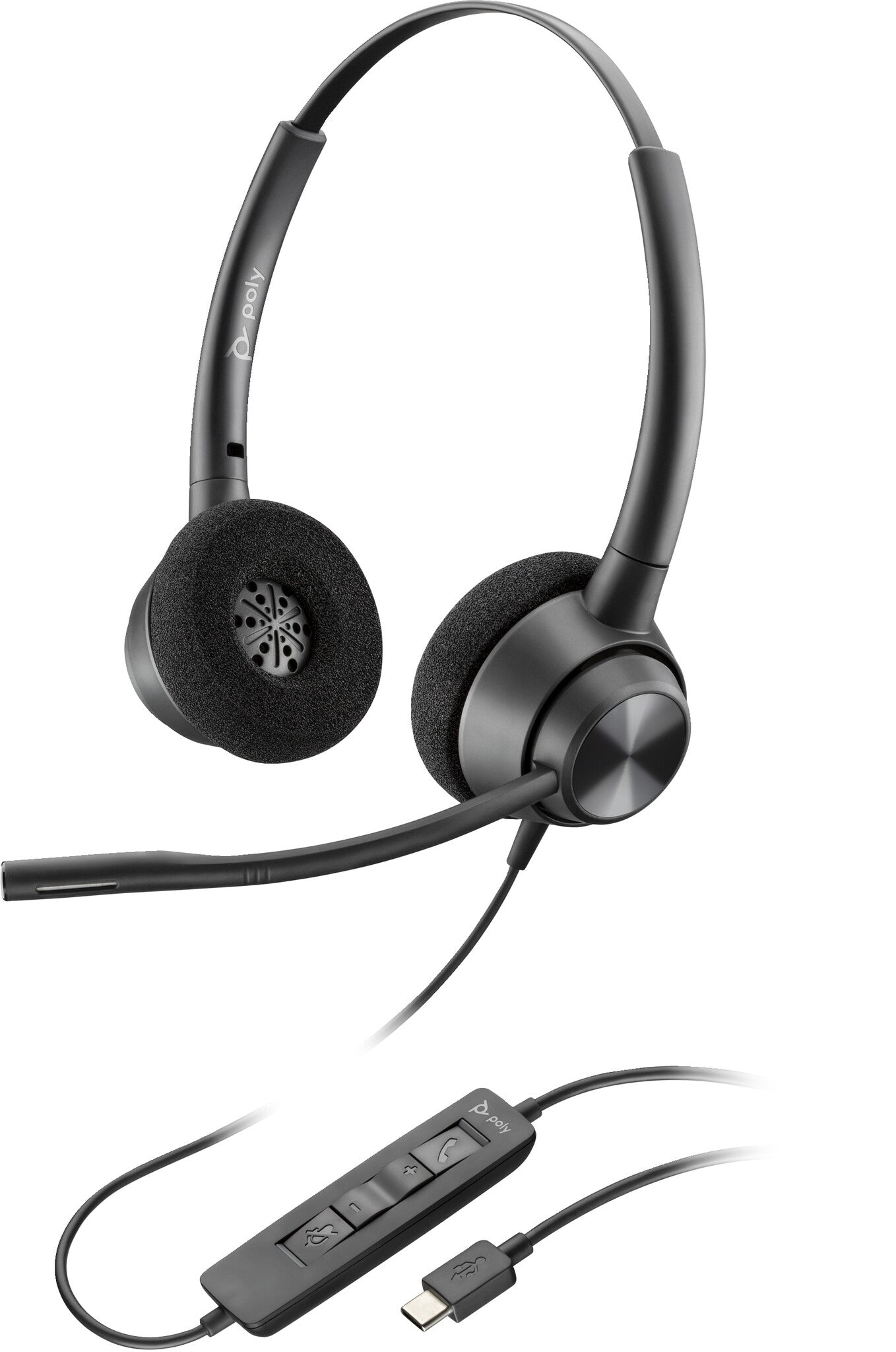 POLY EncorePro 320 Stereo USB-C Headset TAA