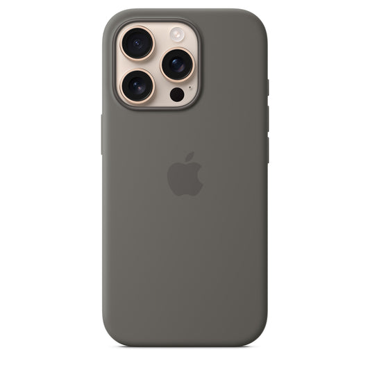 Apple iPhone 16 Pro Silicone Case with MagSafe - Stone Gray