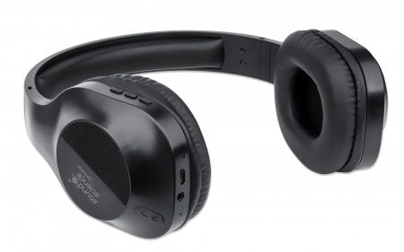 Manhattan Bluetooth On-Ear Headset (Clearance Pricing), Microphone, Integrated Controls, 6 hour usage time, Max Range 10m, 3.5mm Aux port, Bluetooth v5.0 + EDR, USB-A charging cable included, Three Year Warranty