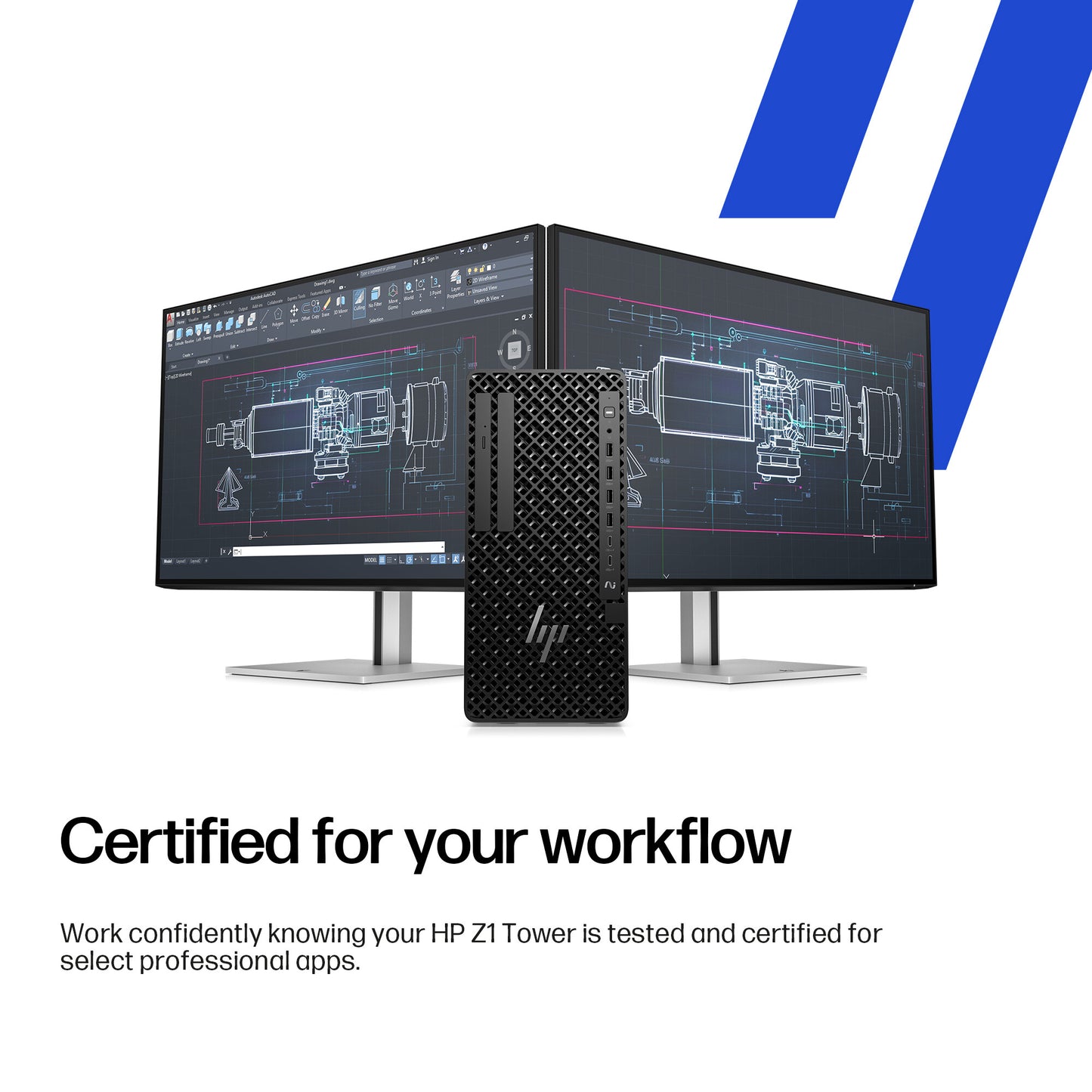 HP Z1 Tower G1i Intel Core Ultra 9 285 32 GB DDR5-SDRAM 1 TB SSD NVIDIA GeForce RTX 5060 Ti Windows 11 Pro Workstation AI Workstation, AI PC Black