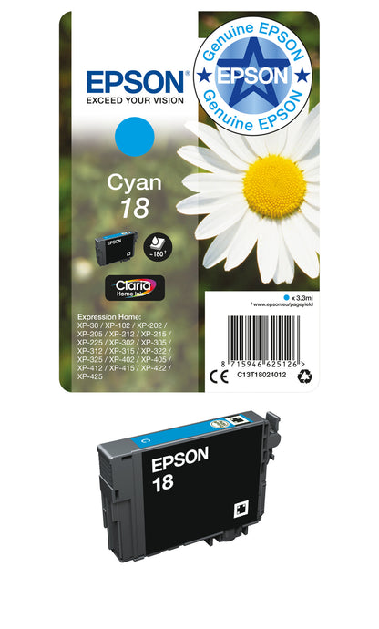 Epson Daisy 18XL Claria Home Single Magenta Ink