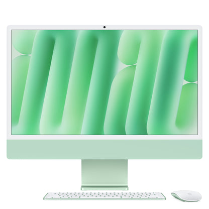 Apple iMac 24-inch with Retina 4.5K display: M4 chip with 10‑core CPU and 10‑core GPU, 16GB, 512GB SSD - Green