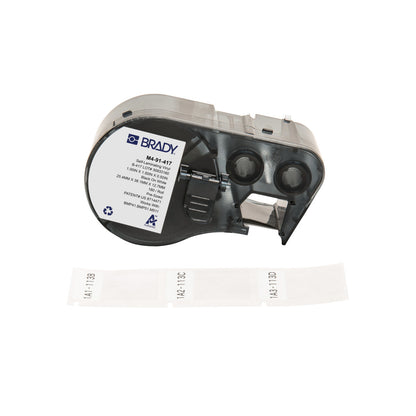 Brady M4-91-417 printer label Black, White Self-adhesive printer label
