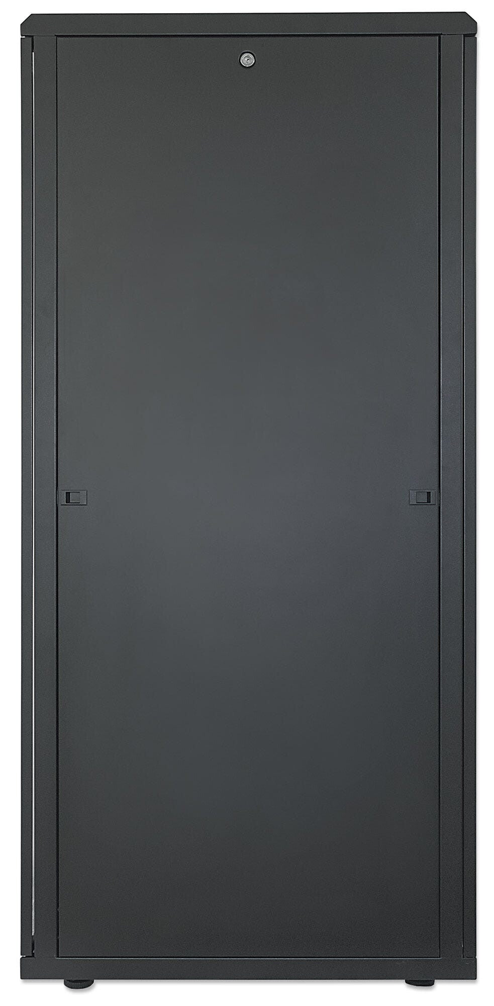 Intellinet Network Cabinet, Free Standing (Standard), 42U, Usable Depth 123 to 373mm/Width 503mm, Black, Flatpack, Max 1500kg, Server Rack, IP20 rated, 19", Steel, Multi-Point Door Lock, One Lock Per Side Panel, Three Year Warranty