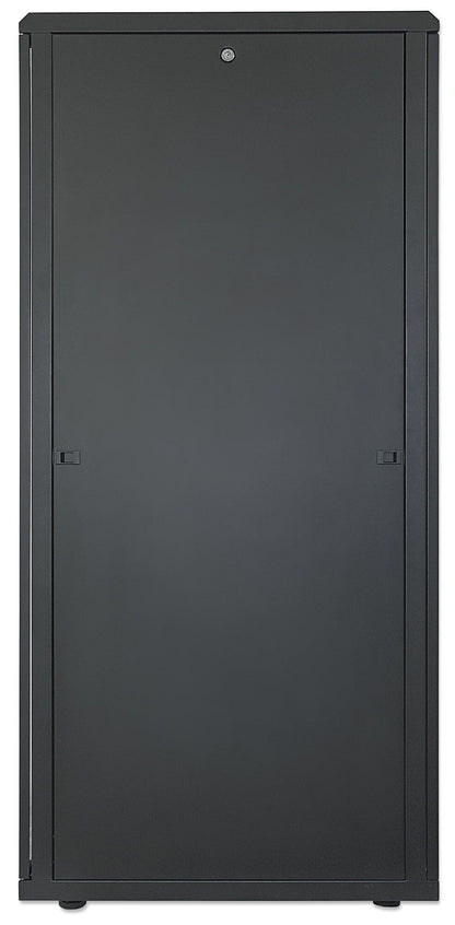 Intellinet 19" Network Cabinet - Free Standing, 36U, 800x800mm (width x depth), Black, Flatpack, Max 1500kg, Multi-Point Door Lock, One Lock Per Side Panel, Usable Depth 123 to 573mm, IP20 rated, Rack, Steel