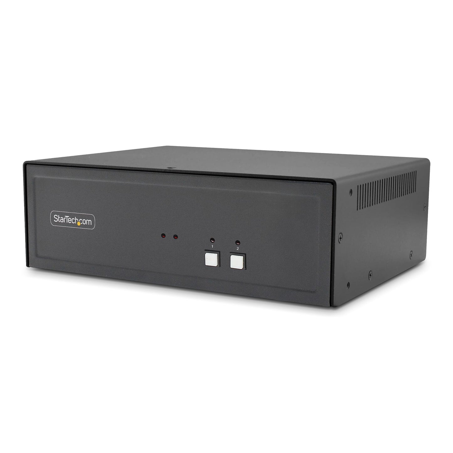StarTech.com Secure 2-Port Dual-Monitor KVM Switch, HDMI or DisplayPort, 4K 60Hz, NIAP 4.0 Desktop KVM, Metal Housing, CAC Port, Made in the USA