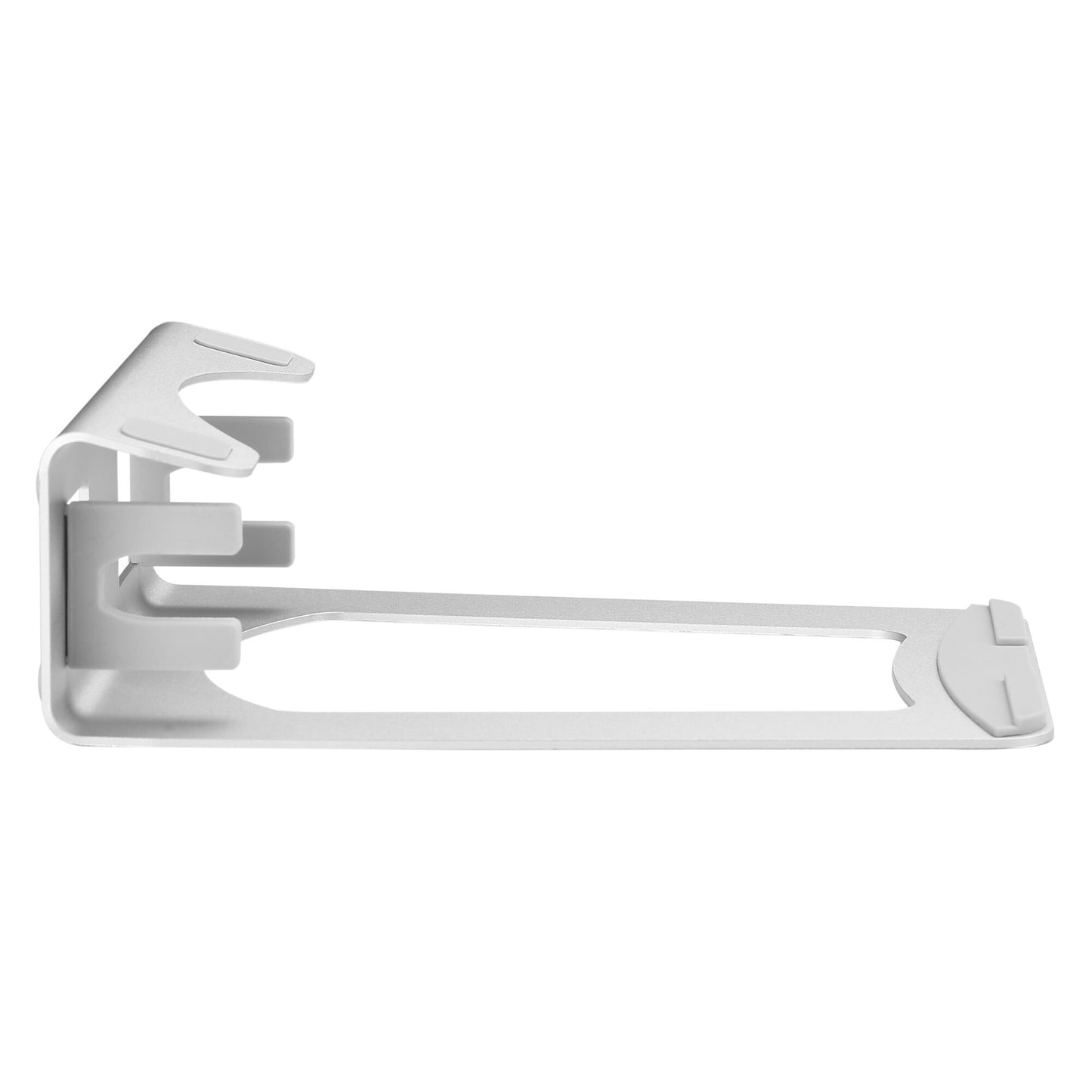 StarTech.com Laptop Stand - 2-in-1 Laptop Riser Stand or Vertical Stand - Ideal for Ultrabooks & MacBook Pro/Air - Ergonomic Angled Notebook Holder for Office Desk - Silver, Aluminum