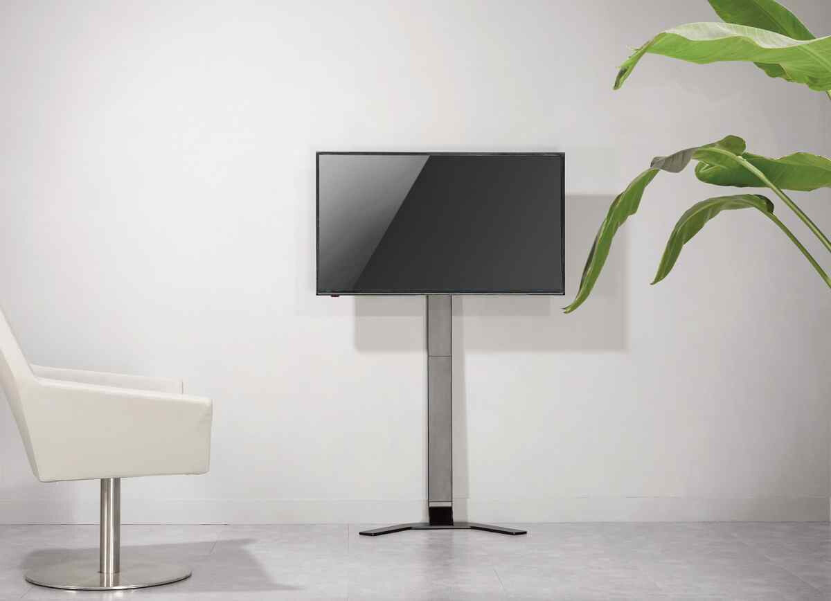 Manhattan Floor Stand for TV & Monitor Mounts (Ultra Slim), Stand Assembly, For screens: 37" to 55", VESA compatibility: all between 200x200 to 400x400mm - check the dimensions of the four mounting holes on back of screen to ensure it fits, Max 40kg, LFD,