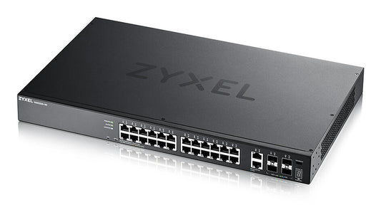 Zyxel XGS2220-30 network switch, Managed, 24-port, black